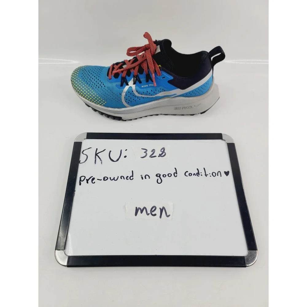 Nike‎ Mesh & Synthetic Trail Running Shoes Sneakers Men's Size 7.5 Blue Color